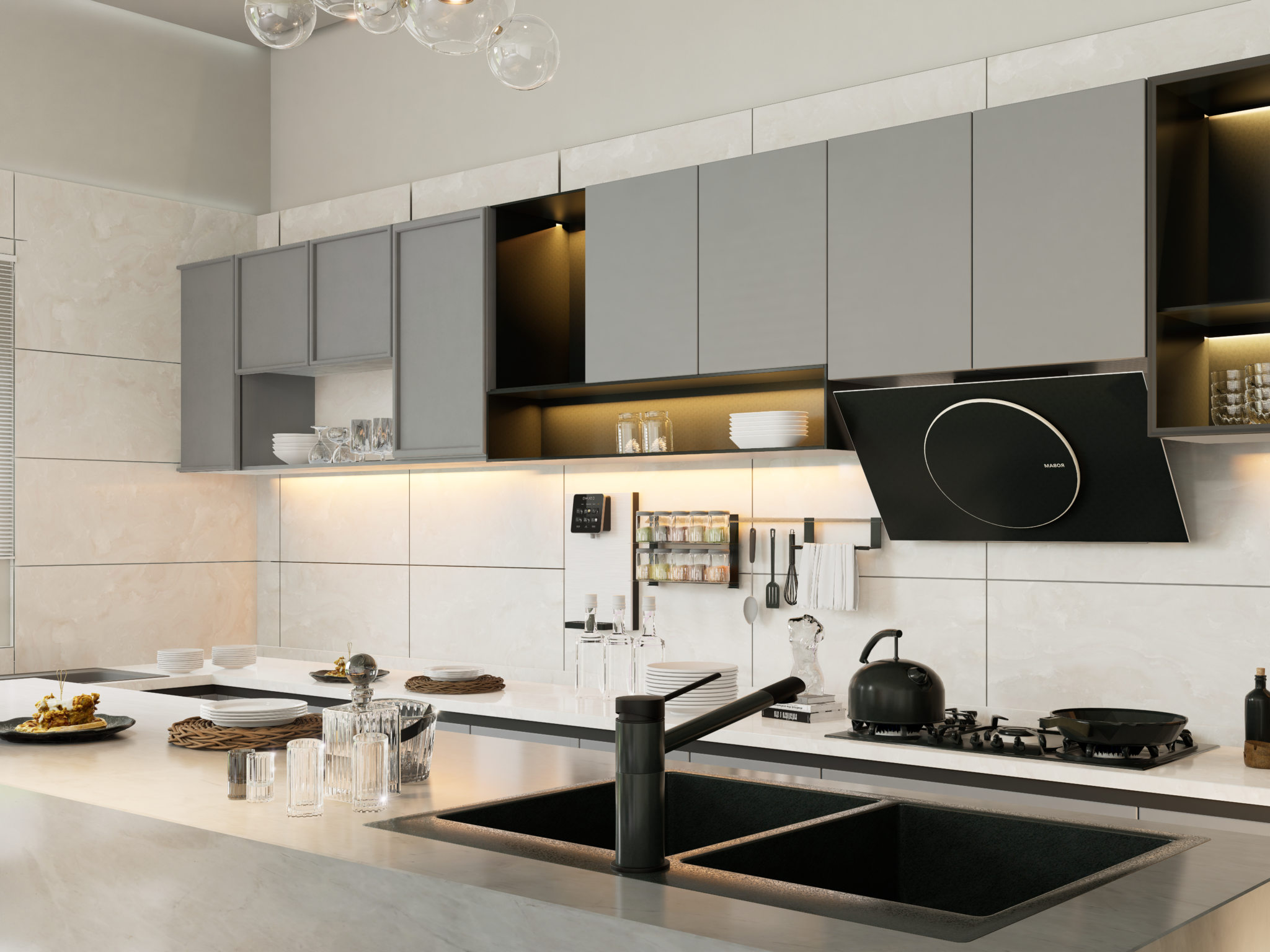 Minimal White Kitchen