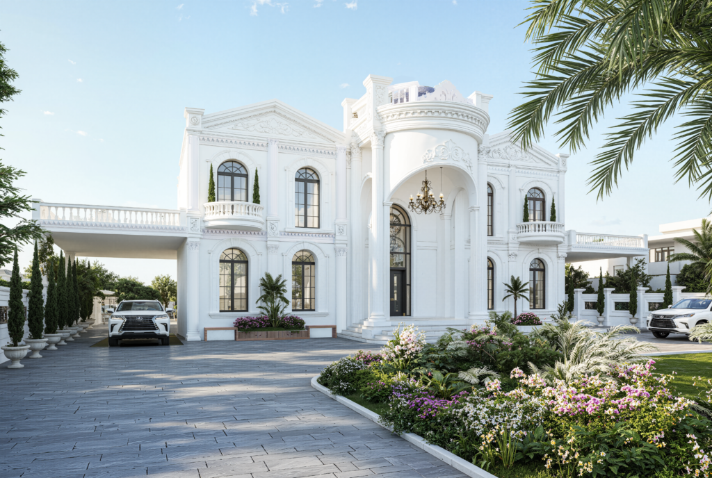 Classical White Mansion – ANB Architects (1)